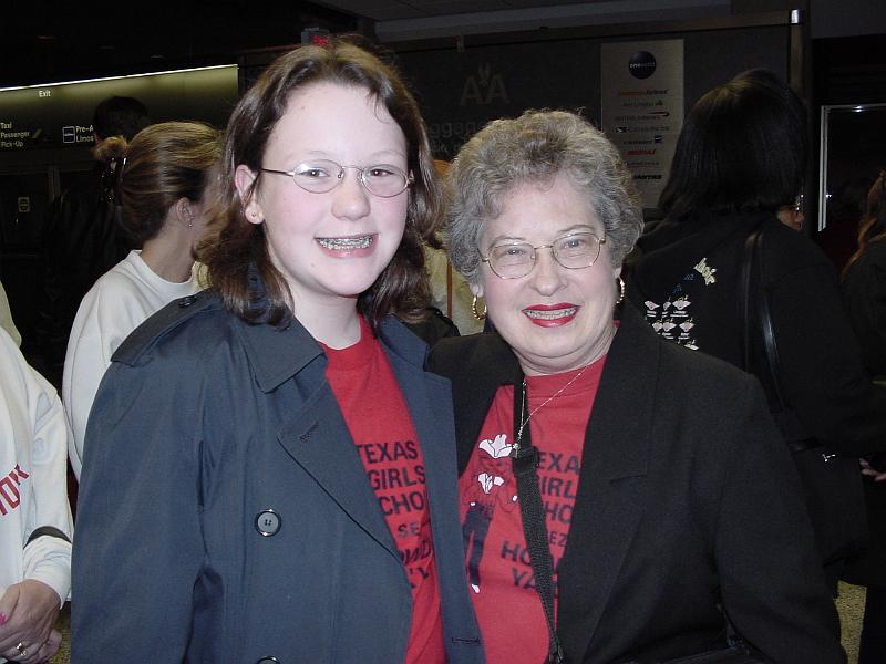 DSC05194.JPG - 2002 - Texas Girls' Choir Short Tour - Stephanie & Mrs. Carter (Texas Girls' Choir founder)