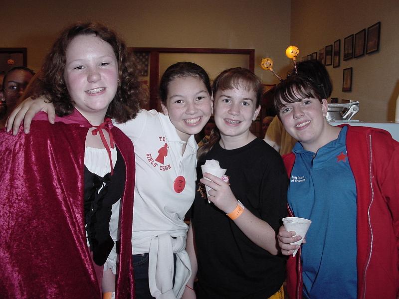 DSC07025.JPG - 2002 - Texas Girls' Choir Halloween Party - Stephanie, Leah, Sabrina & Alyssa