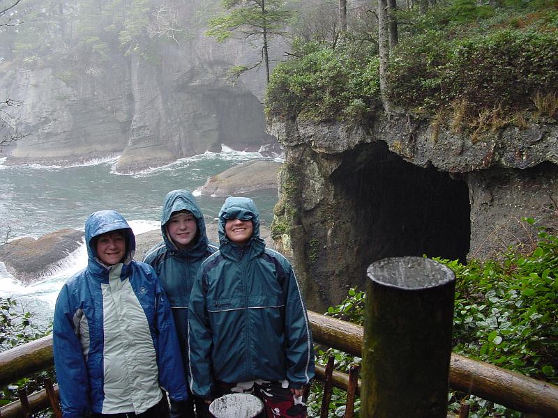 DSC08601.JPG - 2003 - Cape Flattery, WA - Cathy, Stephanie & Gretchen