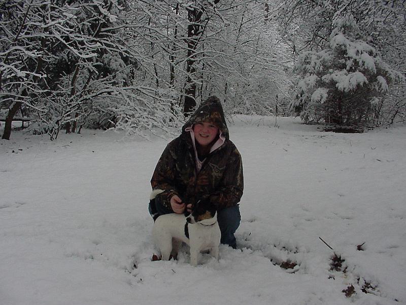 MVC-008F.JPG - 2004 - Snowny Day in Grapevine, TX - Stephanie & Sadie